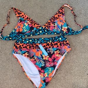 Bathing suit set high waisted